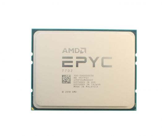 Dell AMD EPYC 7702 CPU Processor 64 Core 2.00GHz 256MB Cache 200W - 100-000000038